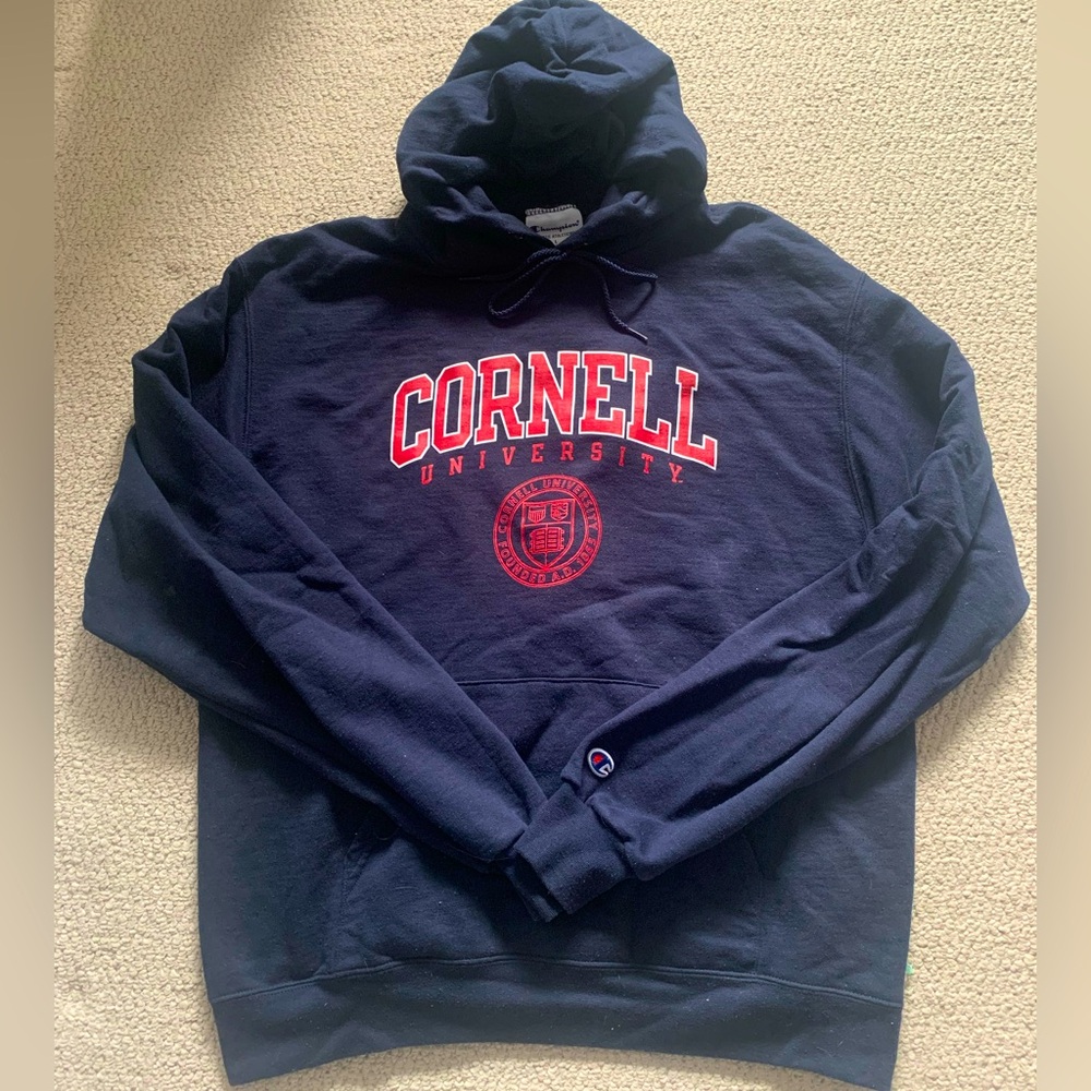 Champion Navy Cornell University Hoodie Ivy League College